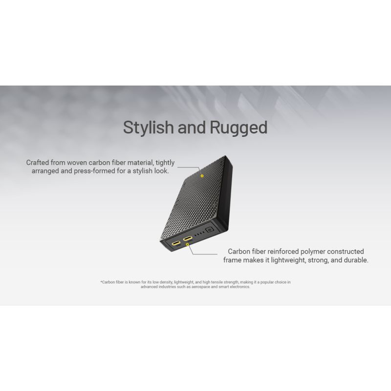 Nitecore NB20000 Gen3 Power Bank 20000mAh prenosná nabíjačka kompaktný dizajn duálny USB-C rýchle nabíjanie