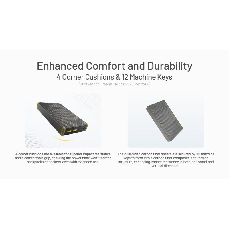 Nitecore NB20000 Gen3 Power Bank 20000mAh prenosná nabíjačka kompaktný dizajn duálny USB-C rýchle nabíjanie