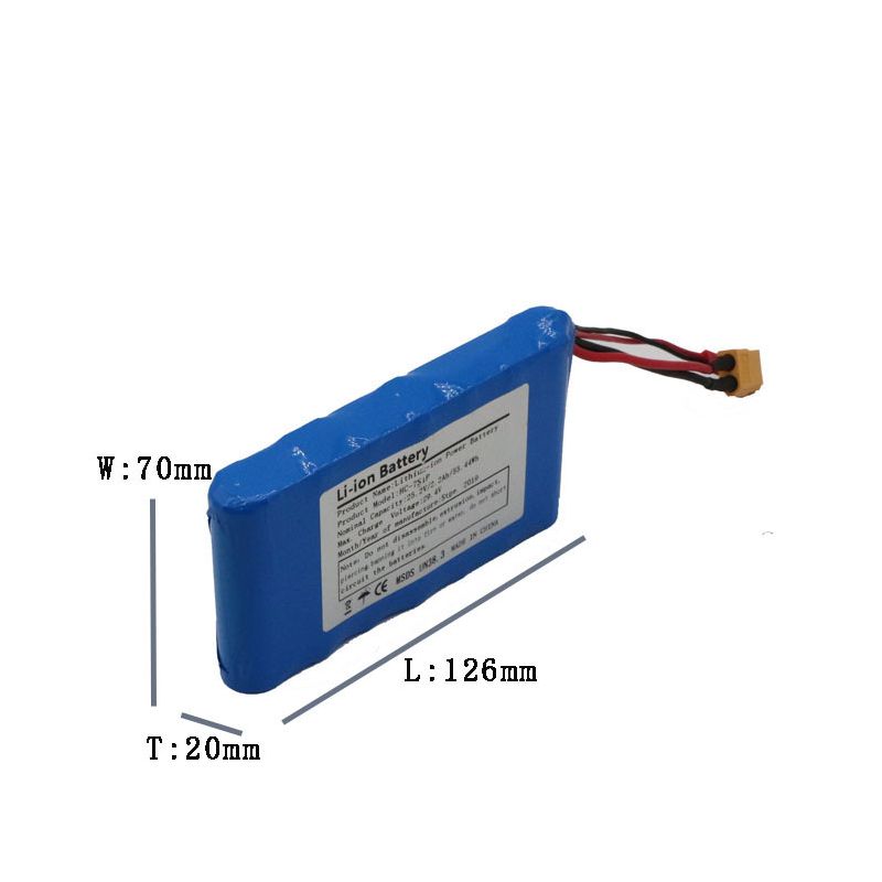 Ľahký 25.2V batériový balíček s dlhotrvajúcim výkonom ideálne energetické riešenie pre skateboarding