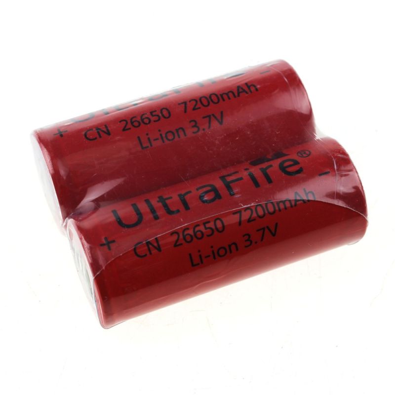 UltraFire CN 26650 3.7V 7200mAh vysoká kapacita nabíjateľná batéria pre elektronické zariadenia