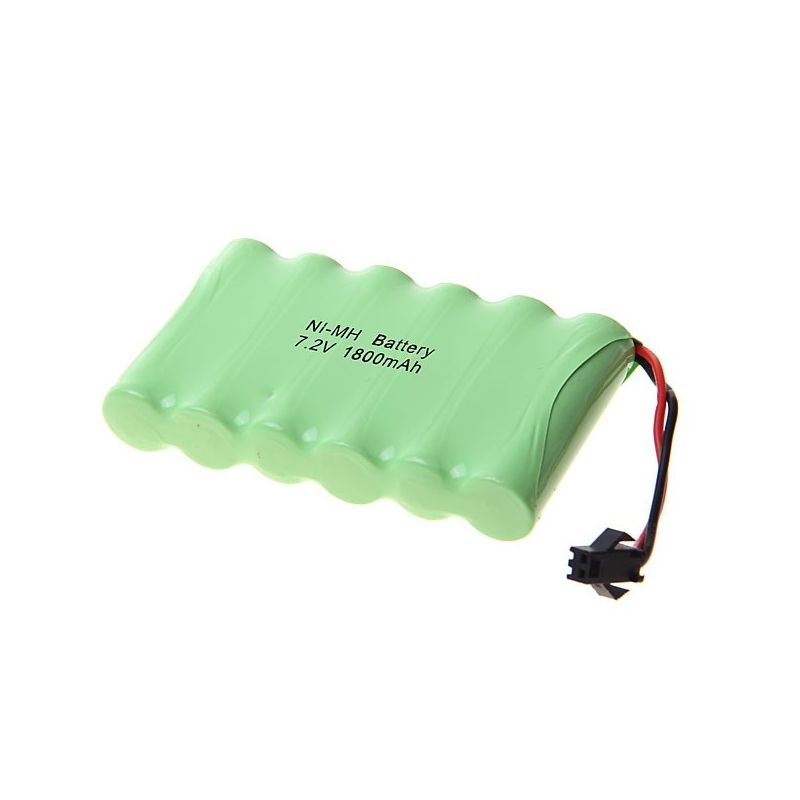 NI-MH AA batéria 7.2V 1800mAh, 6ks Dobíjateľná RC batéria pre modely, Ekologická, Vysoká NIKLOVÁ kapacita