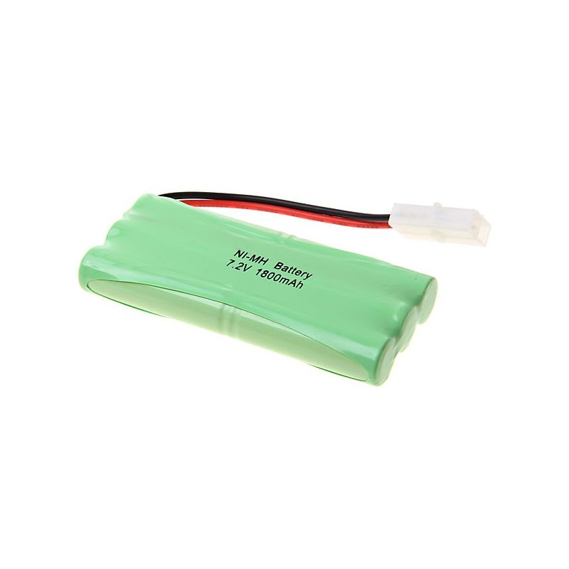 NiMH AA 7.2V 1800mAh R/C batéria, dobíjateľná do RC modelov, 6ks, veľký biely konektor