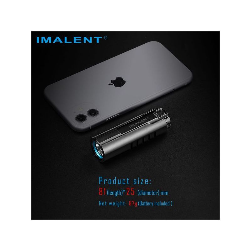 IMALENT LD70 kompaktné LED svietidlo s vysokým výkonom 4000 lúmenov pre dobrodruhov s viacerými režimami osvetlenia