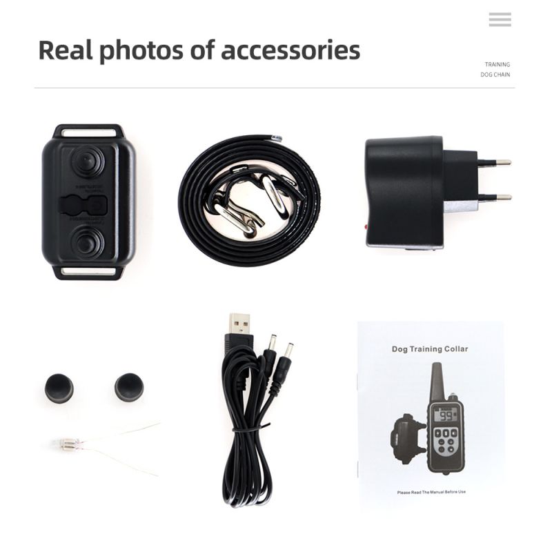 Nový výcvikový obojok s vodotesným dizajnom nastaviteľné tréningové režimy vibrácie šok pre efektívny tréning