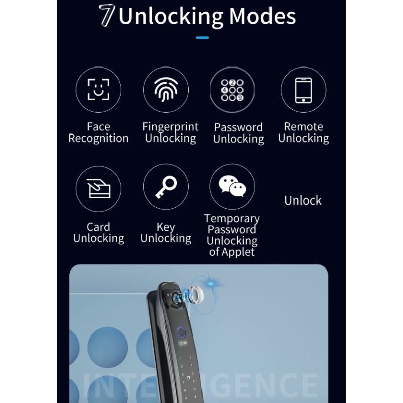 Inteligentný zámok dverí s bezpečnostnou kamerou biometrické odomykanie pre smart home ochrana domova