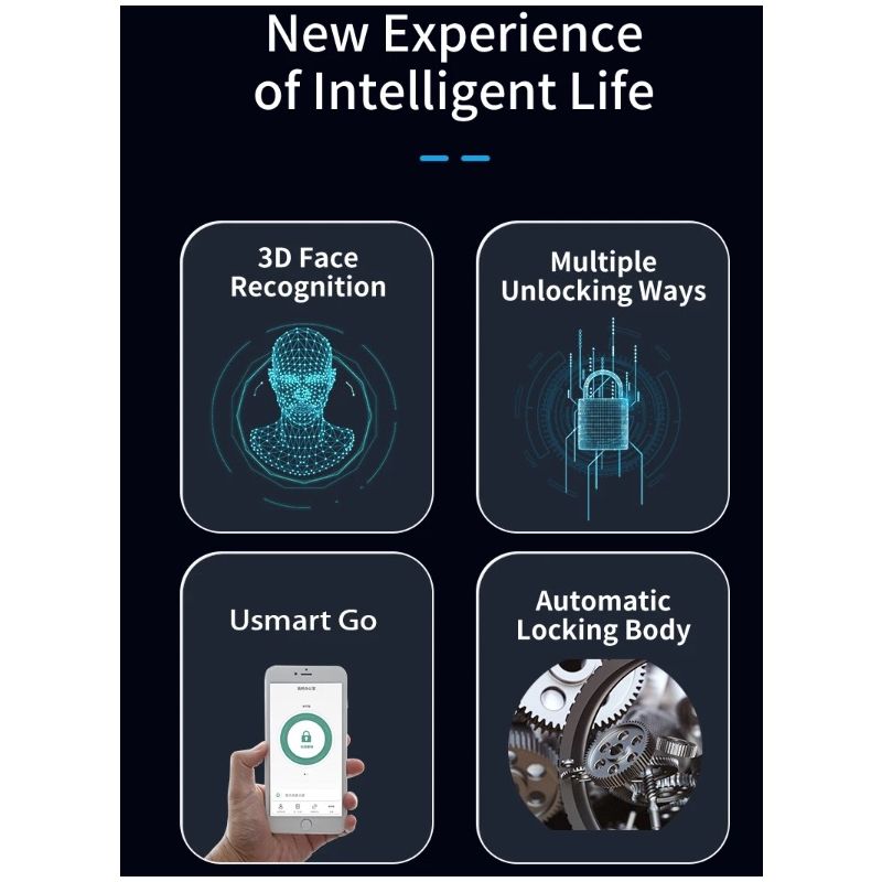 Inteligentný zámok dverí s bezpečnostnou kamerou biometrické odomykanie pre smart home ochrana domova