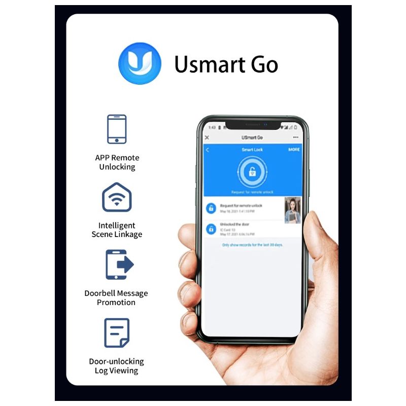 Inteligentný zámok dverí s bezpečnostnou kamerou biometrické odomykanie pre smart home ochrana domova