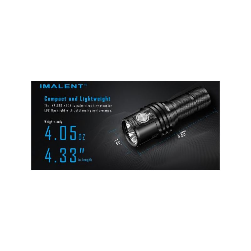 IMAlENT MS03 XHP70 baterka ultra-jasné svietidlo 13000 lúmenov 324 metrov dosah outdoorové svietidlo