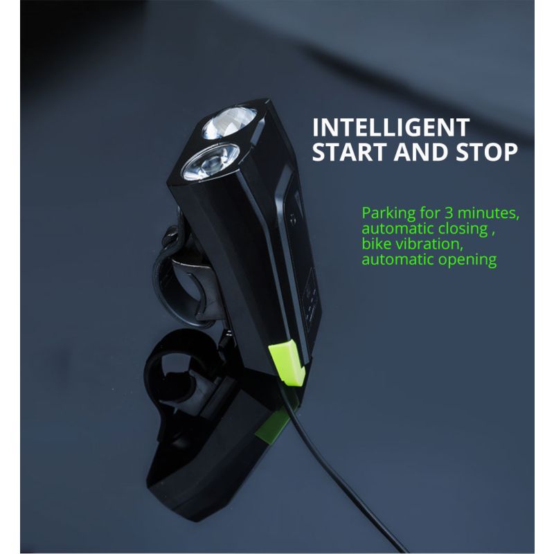 Bicykel svetlá 2X T6 2400 lúmenov USB nabíjateľné predné svetlo pre cyklistickú bezpečnosť inteligentný režim