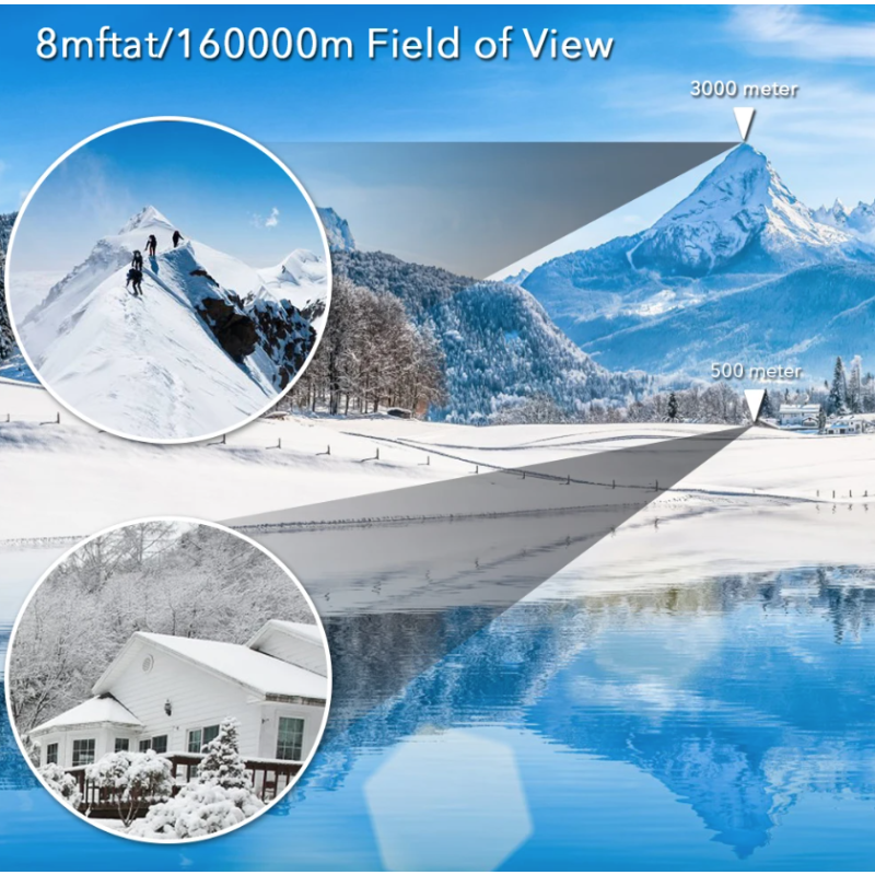 ľahké a výkonné 60x60 HD ďalekohľady na turistiku s BAK4 optikou a 10X zväčšením pre dobrodružné pozorovanie