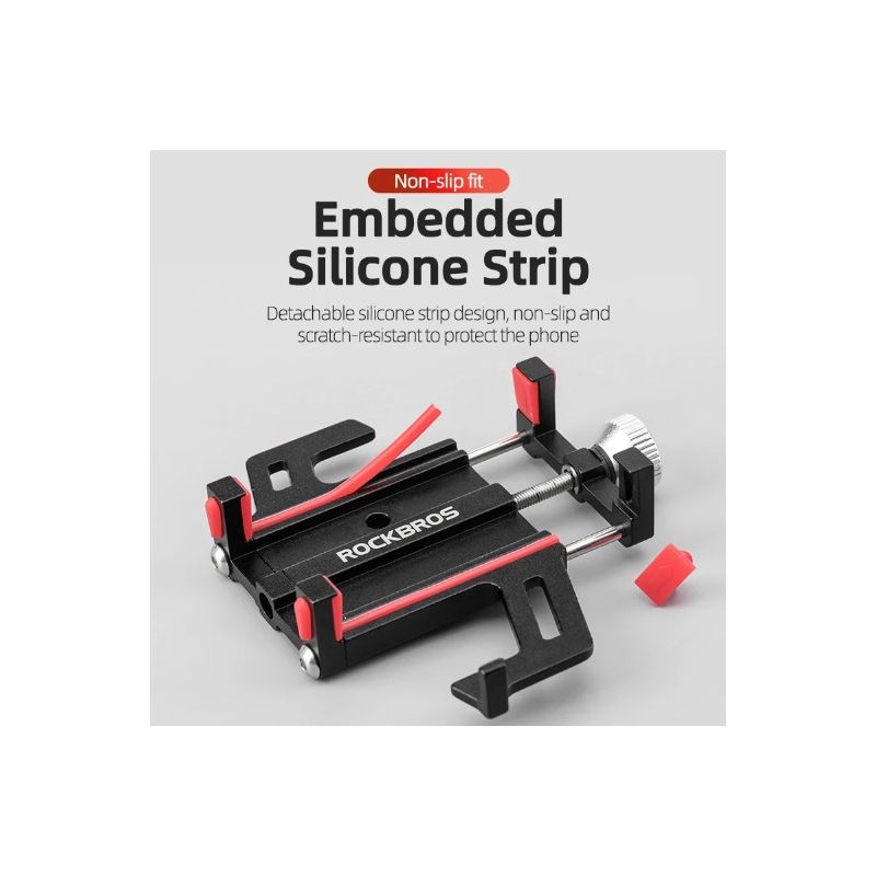 ROCKBROS Držiak na smartphone Motocykel Elektrický bicykel Hliníková zliatina Päť pazúrov Stabilný dizajn