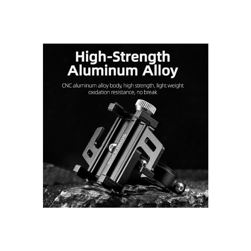 ROCKBROS Držiak na smartphone Motocykel Elektrický bicykel Hliníková zliatina Päť pazúrov Stabilný dizajn