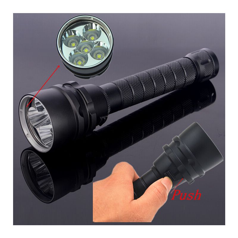 Nové 100m vodotesné 8000lm L2 LED lantern UltraFire baterka pre potápanie a extrémne podmienky dobrodružstva