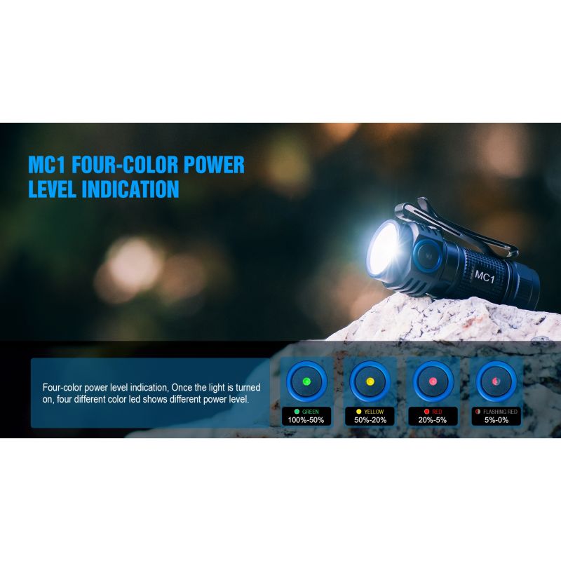 TrustFire MC1 Baton XP-L HI 1000 lúmenová LED baterka kompaktná mini EDC prívesok na kľúče magnetické nabíjanie