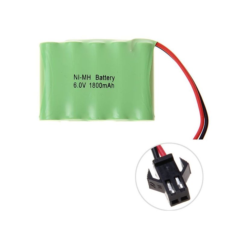 Nabíjateľná batéria 6V AA 1800mAh Ni-MH balenie ekologické batérie pre diaľkovo ovládané vozidlá hračky