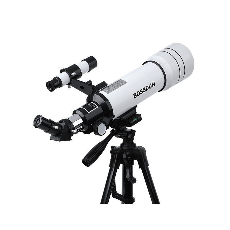 Bossdun teleskop 333X zväčšenie astronomický teleskop pre deti na pozorovanie hviezd a mesiaca 70 mm objektív