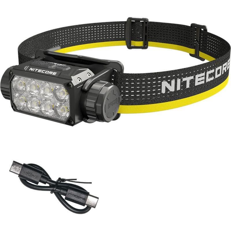 Nitecore HC75 3000 lúmenová čelovka USB-C nabíjateľná s nastaviteľným zaostrením pre priemyselné a outdoor použitie