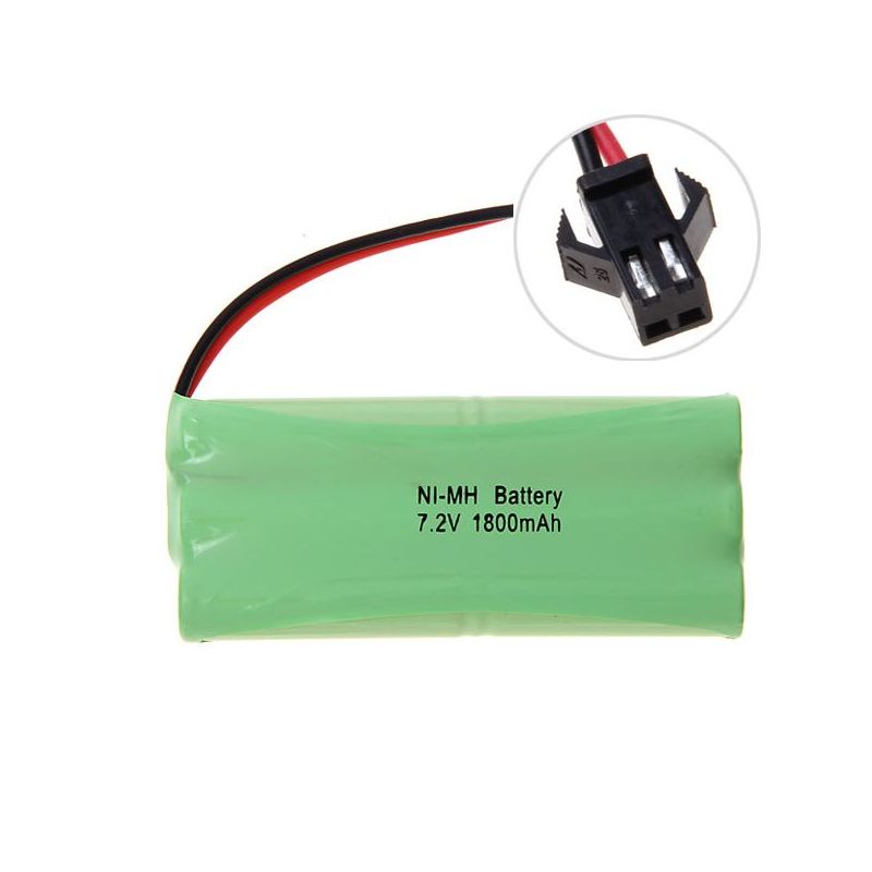 7.2V AA 1800mAh Ni-MH nabíjateľná batéria SM zástrčka pre autíčka a modely ekologická spoľahlivá voľba