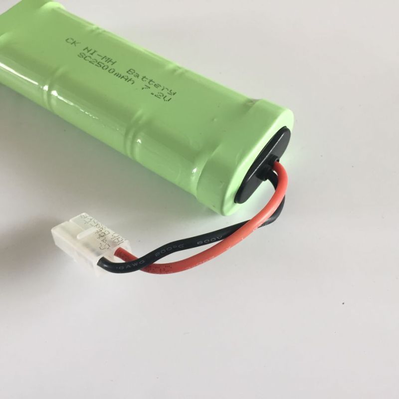 Ekologická 7.2V SC 2500mAh nabíjateľná batéria pre modely lietadiel a hračkárske autá bez pamäťového efektu