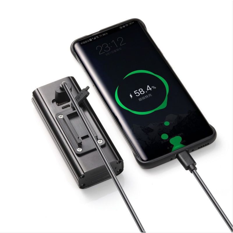 NiteBeam BR08 USB dobíjacie predné svetlo na bicykel 10000 lúmenov pre bezpečnosť pri jazde a mestské bicyklovanie