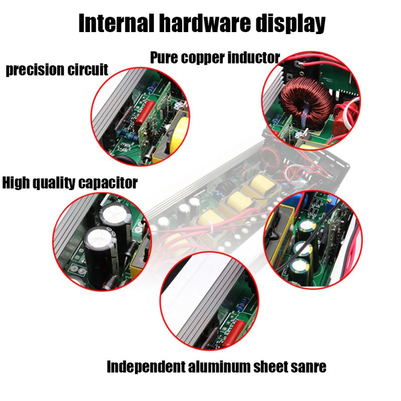 Inverter s čistou sínusovou vlnou 8000W kompaktný dizajn off-grid pre obytné vozidlá a fotovoltaickú energiu