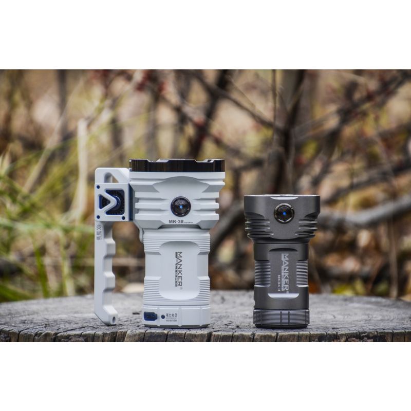 Manker MK38 LED baterka 41500 lúmenov 8x XHP70.2 pokročilá digitálna optika ideálna pre vonkajšie osvetlenie