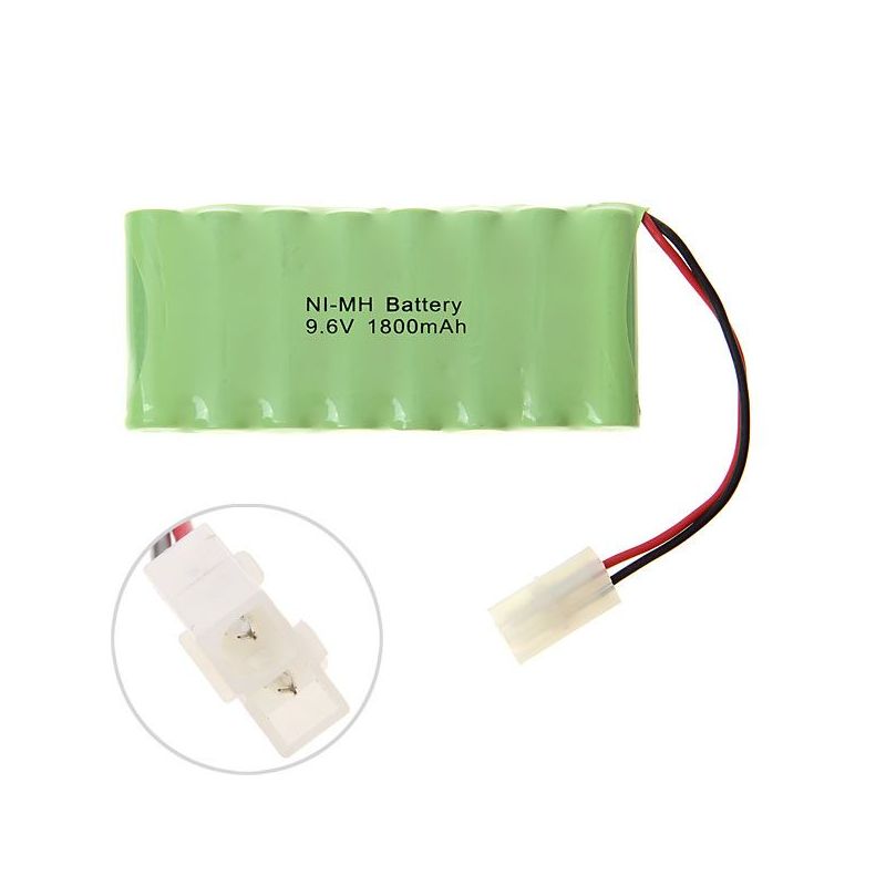 Spoľahlivý 9.6V AA nabíjateľný batériový balík 1800mAh nikel-metal hydridová ekologická batéria pre hračky