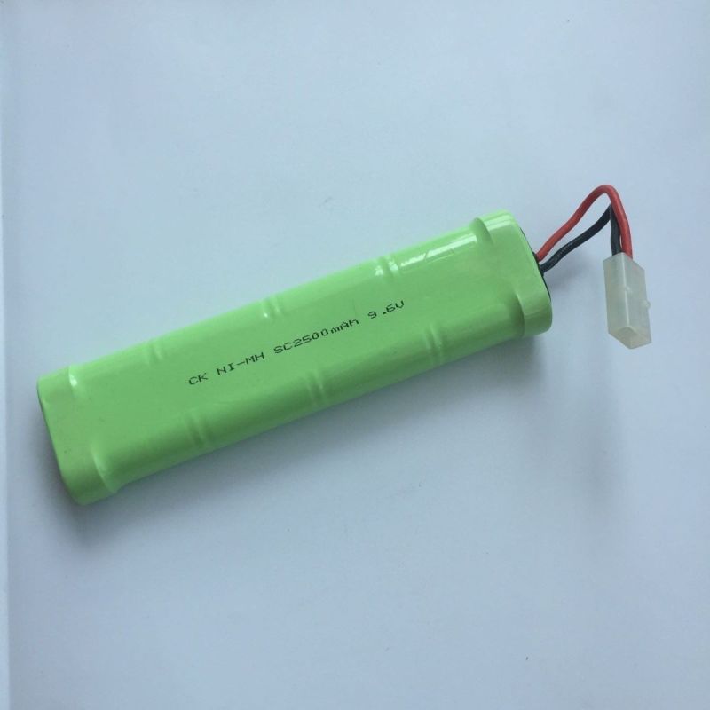 Vysokovýkonná 9,6V SC*8 2500mAh Ni-MH batéria pre RC autíčka modely lietadiel dlhá doba hry bez pamäťového efektu