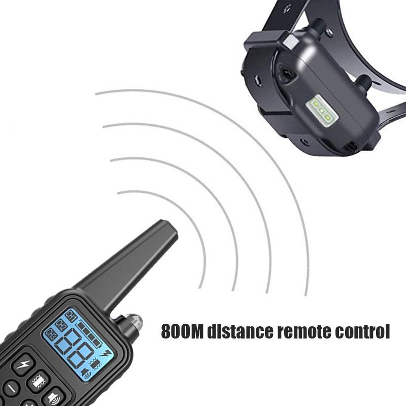 Nový elektrický obojok pre psov s diaľkovým ovládaním tréningu vodotesný s LCD displejom pre efektívny výcvik