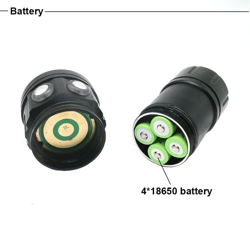 Multifunkčné LED potápačské svetlo QH14 a QH27 UV svetlo 20000 lúmenov na nočné potápanie a oceánsky prieskum