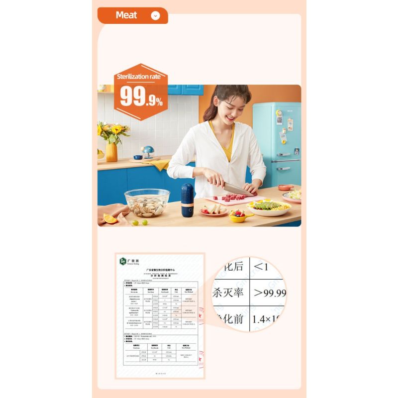 Bezdrôtový Donlim stroj cistic ovocia a zeleniny intuitívny dizajn pre bezpečnosť potravín a zdravú výživu