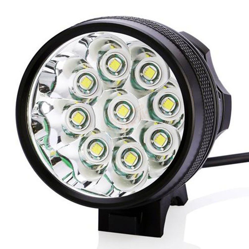 9T6 Bicykel Svetlo 10800 Lumenov LED s 3 Svetelnými Režimami Vodotesnosť IP65 Ideálne pre Nocné Jazdenie