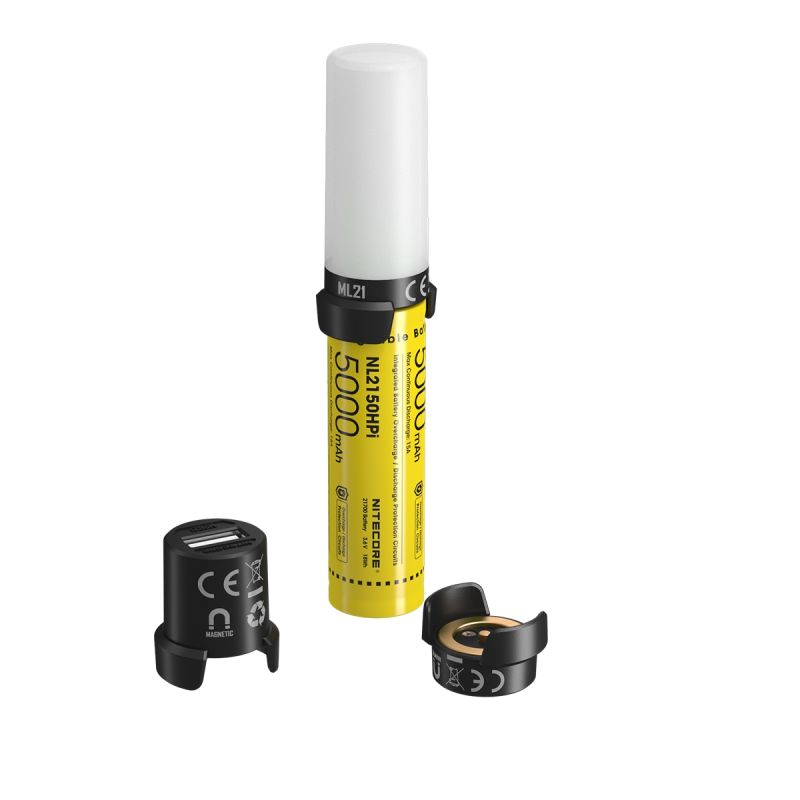 NITECORE inteligentný systém batérie 21700 a magnetické svetlo ML21 pre outdoorových nadšencov