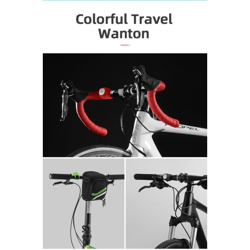 ROCKBROS elektrický cyklistický zvonček 110 dB vodotesný trvanlivý dizajn pre bezpečnú jazdu MTB aj mesto