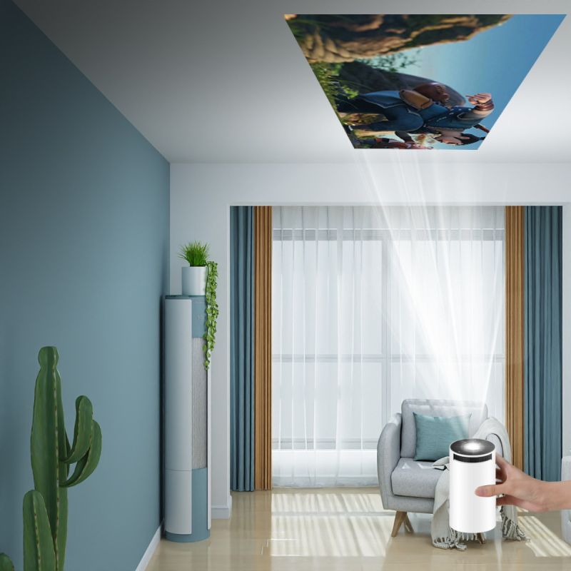 Projektor HY300 Inteligentný Android projektor s LED 1280x720P a Wifi 6 pre domáce kino a kanceláriu