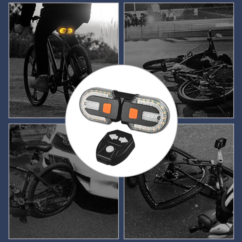 USB dobíjacie zadné LED svetlo na bicykel Smerovka vysokovýkonné bezdrôtové svetlo príslušenstvo k bicyklu