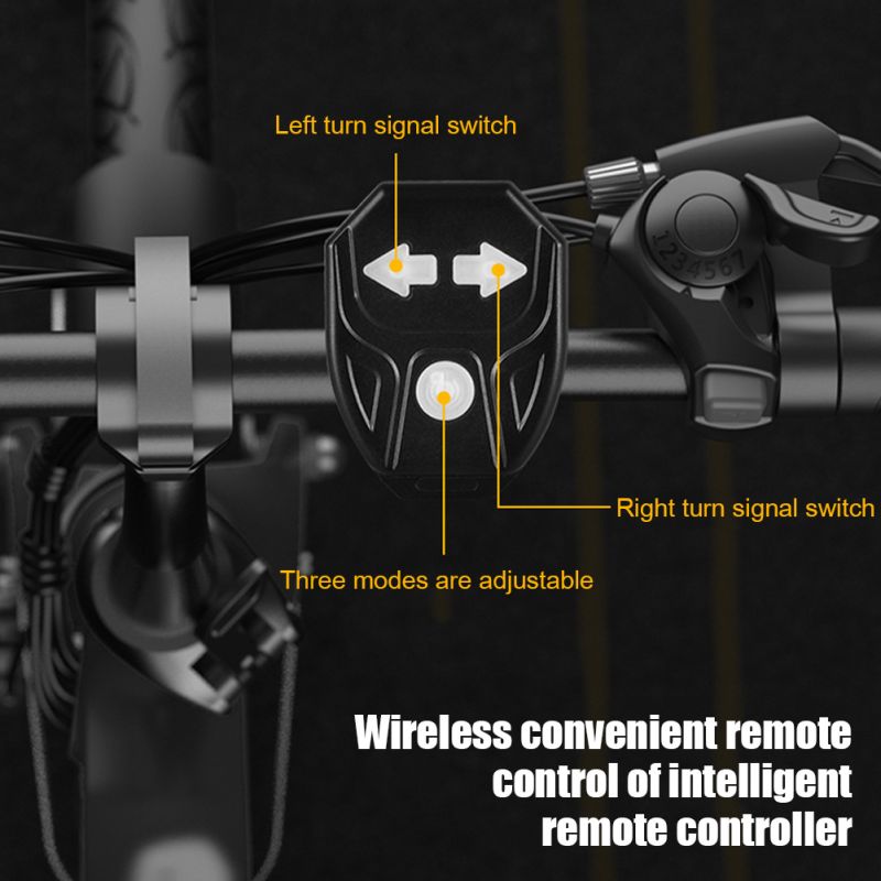 USB dobíjacie zadné LED svetlo na bicykel Smerovka vysokovýkonné bezdrôtové svetlo príslušenstvo k bicyklu