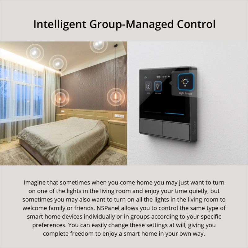 SONOFF NSPanel Inteligentné zariadenie s dotykovou obrazovkou Ovládajte s Ewelink Alexa Google Home