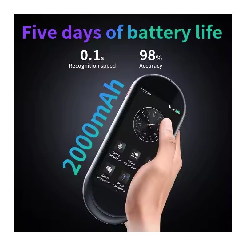 A10 hlasový prekladač s 4.1-palcovým HD displejom a inteligentným prekladom v reálnom čase pre cestovateľov