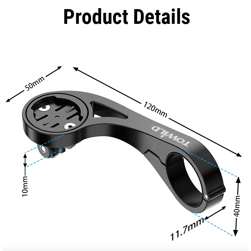 TOWILD AS90 držiak bicykla: Cyklistické príslušenstvo, predĺžený držiak riadidiel, Garmin GPS!