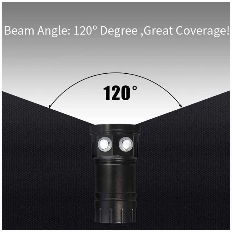 Profesionálna B11 potápacská LED baterka cervená modrá biela do 80M podvodné svetlo na podvodné fotografovanie