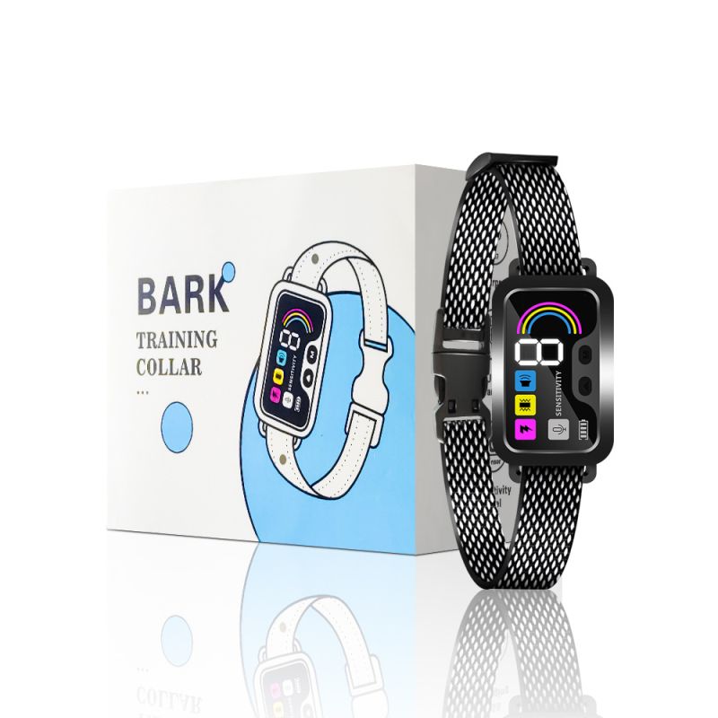 Vodotesný nabíjateľný inteligentný obojok proti štekaniu PuPoPan 657 pre humánnu kontrolu štekavosti psov