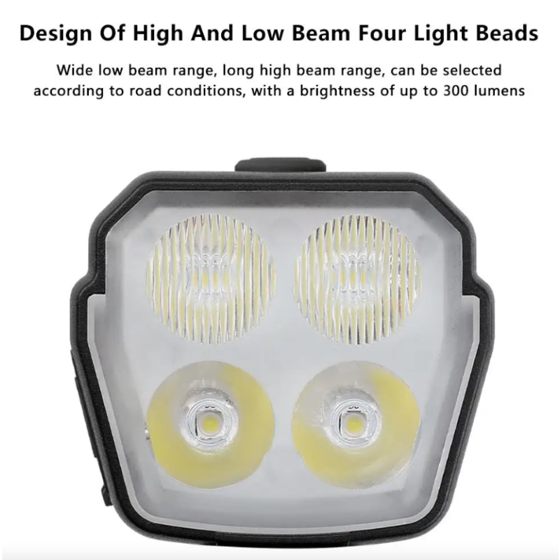 Svetlo s klaksónom 2v1 | Výkonné USB nabíjateľné MTB svetlo na bicykel | 120dB cyklistické príslušenstvo