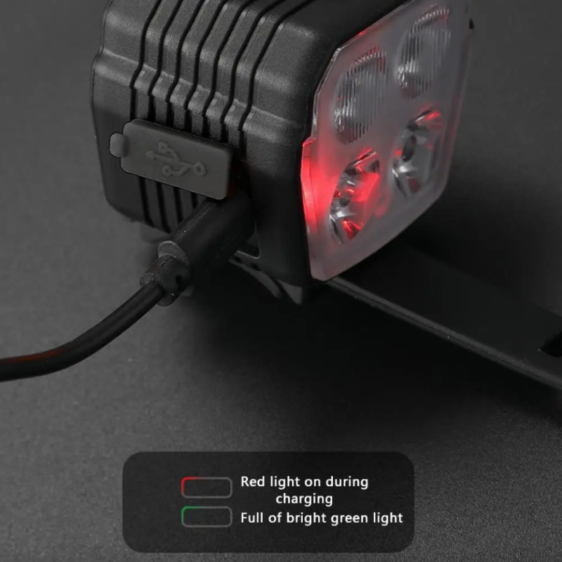 Svetlo s klaksónom 2v1 | Výkonné USB nabíjateľné MTB svetlo na bicykel | 120dB cyklistické príslušenstvo