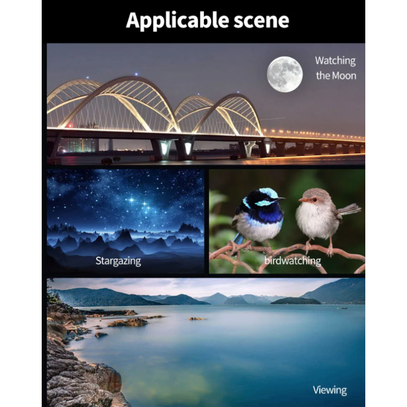 Spektiv 25-75x60 Zoom ED Bak4 - Monokulárny ďalekohľad na pozorovanie vtákov, kemping a divokú prírodu