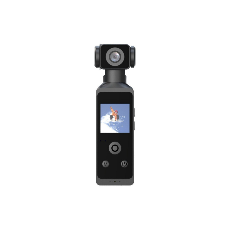 4K Akčná Kamera, Vrecková Mini Športová Vlog Ovládacia Kamera s WiFi, 270° Otočná HD Pre Cestovanie Bicykel a Viac