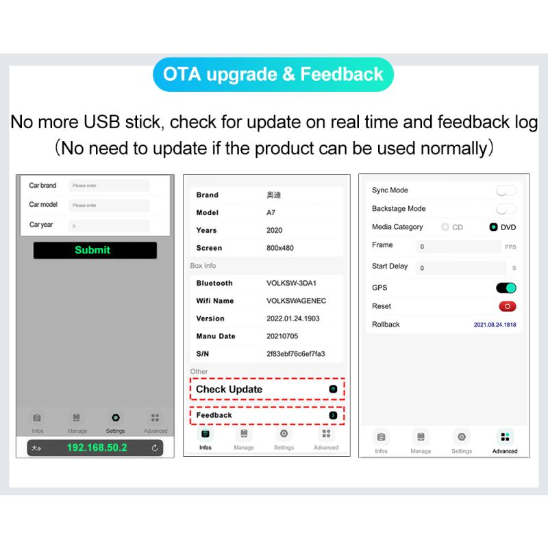 CarlinKit 4.0 Bezdrôtový CarPlay Box pre Audi VW Kia Jednoduché Plug and Play Hands-Free Konektivita