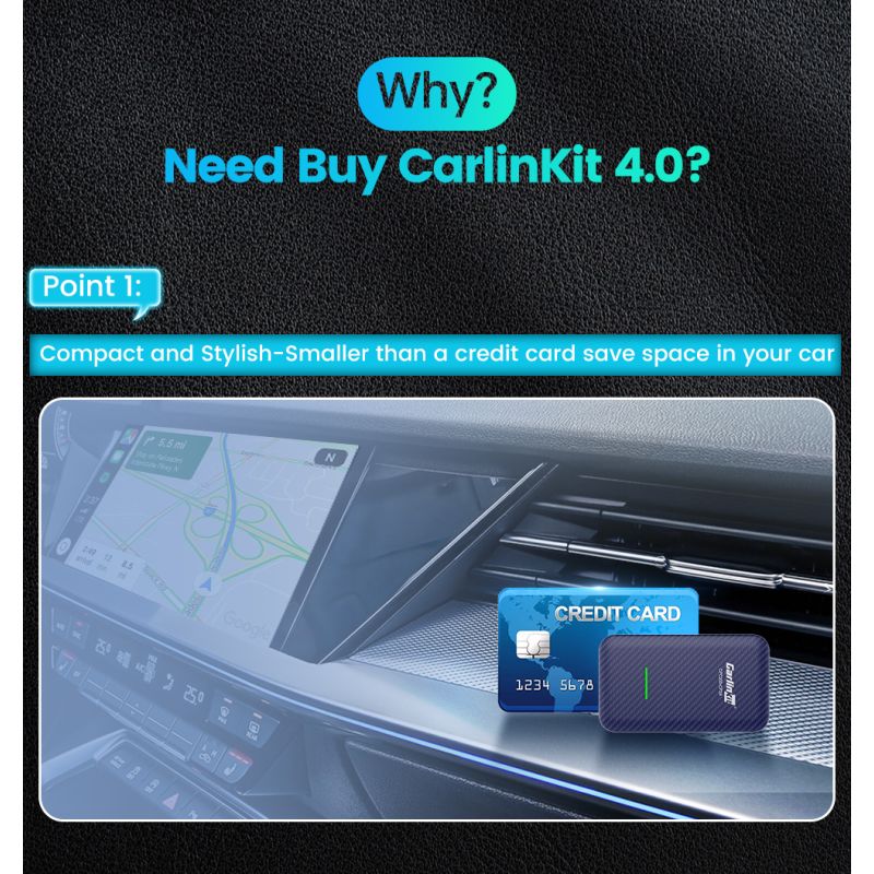 CarlinKit 4.0 Bezdrôtový CarPlay Box pre Audi VW Kia Jednoduché Plug and Play Hands-Free Konektivita