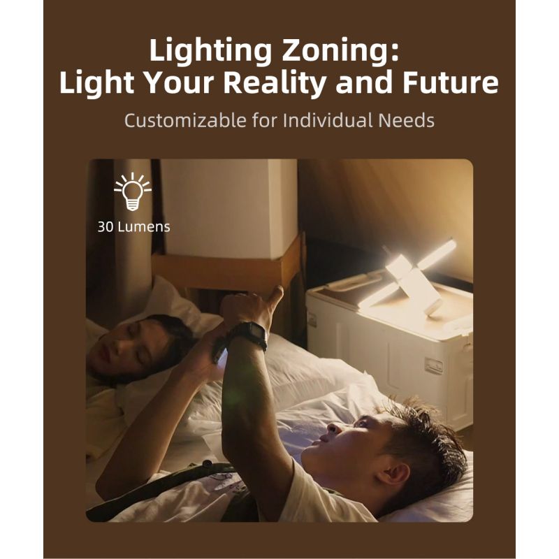 Klarus CL2 kempingová lampa 750 lúmenov s nastaviteľným uhlom starostlivosť o oči 7 osvetľovacích režimov