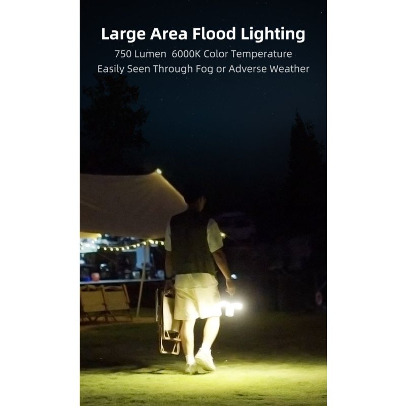 Klarus CL2 kempingová lampa 750 lúmenov s nastaviteľným uhlom starostlivosť o oči 7 osvetľovacích režimov